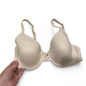 Womens Bra Beige Underwire Comfort Adjustable Straps‎ Everyday Lingerie